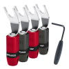 Audioquest SUREGRIP 300 BFA SPADE SILVER (SET 4KS) (Set vidličiek na reproduktorový kábel, vrátane inštalačného kľúča) Audioquest SUREGRIP 300 BFA SPADE SILVER (SET 4KS) (Set vidličiek na reproduktorový kábel, vrátane inštalačného kľúča)