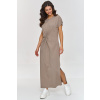 Makadamia Voľnočasové šaty M878 - mocca Mocca 2XL/3XL Makadamia Voľnočasové šaty M878 - mocca Mocca 2XL/3XL