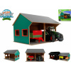 Kids Globe Farming garáž 44x53x37 cmpro 2 traktory 1:16 Kids Globe Farming garáž 44x53x37 cmpro 2 traktory 1:16