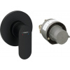 Hansgrohe Rebris S, sprchová batéria pod omietku, súprava s telesom, čierna matná, HAN-72648670 Hansgrohe Rebris S, sprchová batéria pod omietku, súprava s telesom, čierna matná, HAN-72648670