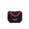 Ružovo-čierna dámska crossbody kabelka VUCH Rowen čierna | ružová One size VUCH 8595692033204 Ružovo-čierna dámska crossbody kabelka VUCH Rowen čierna | ružová One size VUCH 8595692033204