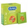 Prezervatívy s rebrami Durex Arouser 3 kusy Prezervatívy s rebrami Durex Arouser 3 kusy