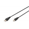 Digitus USB kabel A/samec na B/samec, 2x stíněný, černý, 1m AK-300102-010-S Digitus USB kabel A/samec na B/samec, 2x stíněný, černý, 1m AK-300102-010-S