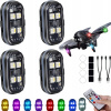 4 KS Bezdrôtové LED Stroboskopické Svetlo Výkonné 8 farieb USB S Diaľkovým Ovládaním 4 KS Bezdrôtové LED Stroboskopické Svetlo Výkonné 8 farieb USB S Diaľkovým Ovládaním