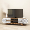TV stolík Defne - Walnut White TV stolík Defne - Walnut White