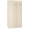 Svařovaná šatníková skriňa Manutan Expert DURO preFI 3 oddíly, béžová/béžová, cylindrický zámok Svařovaná šatníková skriňa Manutan Expert DURO preFI 3 oddíly, béžová/béžová, cylindrický zámok