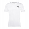 Under Armour Sportstyle Left Chest SS pánske tričko biele čierne Under Armour Sportstyle Left Chest SS pánske tričko biele čierne