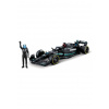 Bburago Bburago – RACE Formula F1 s figúrkou jazdca, Mercedes-AMG W14 E Performance (2023) #63 Russell, 1:24 Bburago Bburago – RACE Formula F1 s figúrkou jazdca, Mercedes-AMG W14 E Performance (2023) #63 Russell, 1:24