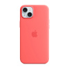 AppleMix Originálny kryt pre Apple iPhone 15 Plus - MagSafe - silikónový - svetlý melón AppleMix Originálny kryt pre Apple iPhone 15 Plus - MagSafe - silikónový - svetlý melón