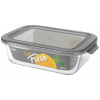 Ravi Obdĺžniková nádoba na potraviny zo žiaruvzdorného skla sivá 1 l Ravi Obdĺžniková nádoba na potraviny zo žiaruvzdorného skla sivá 1 l