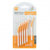 SOFTDENT Medzizubné kefky butterfly xs 0,4 mm zahnuté oranžové 6 ks SOFTDENT Medzizubné kefky butterfly xs 0,4 mm zahnuté oranžové 6 ks
