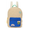 STUDIO NOOS - Teddy Midi BACKPACK - batôžtek s predným vreckom | Ecru/Cobalt STUDIO NOOS - Teddy Midi BACKPACK - batôžtek s predným vreckom | Ecru/Cobalt