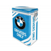Plechová dóza s klipom BMW Drivers Only Plechová dóza s klipom BMW Drivers Only