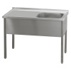 Stôl umývací 160x70x90 - 1x drez 50x40x30 odkvapávacia plocha ľavá | REDFOX - MSJOL 7016 Stôl umývací 160x70x90 - 1x drez 50x40x30 odkvapávacia plocha ľavá | REDFOX - MSJOL 7016