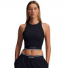Dámske tielko Under Armour UA Meridian Rib Branded Tank čierna|L Dámske tielko Under Armour UA Meridian Rib Branded Tank čierna|L