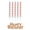 Godan sviečky ružovo zlaté s nápisom Happy Birthday 16 ks Godan sviečky ružovo zlaté s nápisom Happy Birthday 16 ks