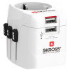 Skross 1302470 cestovní adaptér Pro Light USB (2xA) -World Skross 1302470 cestovní adaptér Pro Light USB (2xA) -World