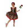 Red Rose Day of the Dead - detsky kostým - vek 7 - 8 rokov Red Rose Day of the Dead - detsky kostým - vek 7 - 8 rokov