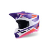 Prilba Alpinestars S-M3 Heat biela/fialová/ružová XS Prilba Alpinestars S-M3 Heat biela/fialová/ružová XS