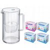 FILTRAČNÁ KANVICA AQUAPHOR GLASS 2,5L SKLENENÁ BIELA + 4 FILTRE FILTRAČNÁ KANVICA AQUAPHOR GLASS 2,5L SKLENENÁ BIELA + 4 FILTRE