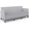 Keter Scandi Forma 3 Seaters Sofa, Ash grey/Storm Grey Keter Scandi Forma 3 Seaters Sofa, Ash grey/Storm Grey