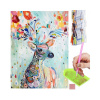 Springos Diamantové maľovanie 40x30 cm, Jeleň DIY Springos Diamantové maľovanie 40x30 cm, Jeleň DIY