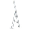 Hliníkový rebrík 3x14 priečok trojdielny DRABEST DW3-14 PRO Hliníkový rebrík 3x14 priečok trojdielny DRABEST DW3-14 PRO