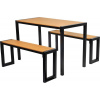 Set GARDIVA záhradný, stôl 118x58x75,5 cm, 2x lavička 108x25x45 cm Set GARDIVA záhradný, stôl 118x58x75,5 cm, 2x lavička 108x25x45 cm