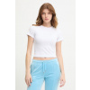 Juicy Couture tričko dámske z modalu JC BABY TEE JCWCT126317 biela L Juicy Couture tričko dámske z modalu JC BABY TEE JCWCT126317 biela L