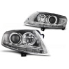 Audi A6 04-08 - predné čierna svetlá s LED denným svietením pre xenon Audi A6 04-08 - predné čierna svetlá s LED denným svietením pre xenon