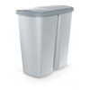 Odpadkový kôš Prosperplast COMPACTA Q DUO, 45 l popolavá so svetlo šedým vekom NDAB45-429U/427C Odpadkový kôš Prosperplast COMPACTA Q DUO, 45 l popolavá so svetlo šedým vekom NDAB45-429U/427C