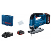 BOSCH GST 185-LI Akumulátorová priamočiara píla, 2x 4,0 Ah, GAL 18V-40, kufor 06015B3024 BOSCH GST 185-LI Akumulátorová priamočiara píla, 2x 4,0 Ah, GAL 18V-40, kufor 06015B3024