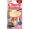 INABA Churu Cat Senior Tuna with Salmon 4x14g krémová pochúťka pre staršie mačky s tuniakom a lososom INABA Churu Cat Senior Tuna with Salmon 4x14g krémová pochúťka pre staršie mačky s tuniakom a lososom