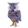 Woodcraft Drevené 3D puzzle Sova farebná Woodcraft Drevené 3D puzzle Sova farebná