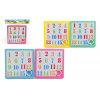 Teddies Presúvačka hlavolam čísla plast 8x8cm, 4 farby Teddies Presúvačka hlavolam čísla plast 8x8cm, 4 farby