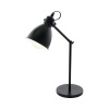 Stolová lampa Eglo Priddy 49469 1 x E14 40,0 W čierna/biela Stolová lampa Eglo Priddy 49469 1 x E14 40,0 W čierna/biela