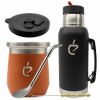 Súprava MateGo na yerba mate: Termolid DualFlow, termoska, bombilla, matero Súprava MateGo na yerba mate: Termolid DualFlow, termoska, bombilla, matero
