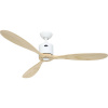 CasaFan AEROPLAN ECO 132 WE-NT Flügel Massivholz natur stropný ventilátor, 27 W, (Ø x v) 132 cm x 310 mm, biela, 313251; 313251 CasaFan AEROPLAN ECO 132 WE-NT Flügel Massivholz natur stropný ventilátor, 27 W, (Ø x v) 132 cm x 310 mm, biela, 313251; 313251