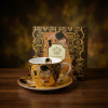 Porcelánový šálka na kávu a čaj s tanierikom DUO ART GALLERY THE KISS BY GUSTAV KLIMT 250 ml Porcelánový šálka na kávu a čaj s tanierikom DUO ART GALLERY THE KISS BY GUSTAV KLIMT 250 ml