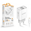 ALIGATOR sieťová nabíjačka iPhone/iPad 2xUSB výst.2,4A, smart IC, biela ALIGATOR sieťová nabíjačka iPhone/iPad 2xUSB výst.2,4A, smart IC, biela