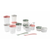 Set 12 dóz na jedlo Beaba Expert Meal & Food Storage Pack Eucalyptus 12 clip a 2 silikónové lyžičky ružové BE913502 Set 12 dóz na jedlo Beaba Expert Meal & Food Storage Pack Eucalyptus 12 clip a 2 silikónové lyžičky ružové BE913502
