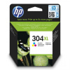 Atramentová náplň HP N9K07AE HP 304XL pre DeskJet 2620/2630/3750/3760/3762 color XL (300 str.), originálny toner/ink
