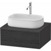 DURAVIT Zencha závesná skrinka pod umývadlo na dosku, 1 zásuvka, 650 x 550 x 281 mm, dub čierny/grafit super matná, ZE4810016800000 DURAVIT Zencha závesná skrinka pod umývadlo na dosku, 1 zásuvka, 650 x 550 x 281 mm, dub čierny/grafit super matná, ZE4810016800000