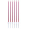 Godan Tortové sviečky s držadlami rosegold metalické 13,5 cm 6 ks Godan Tortové sviečky s držadlami rosegold metalické 13,5 cm 6 ks