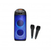 Aktívny reproduktor Blaupunkt PB06DB karaoke BT 2x mikrofón FM AUX LED USB kľúč Aktívny reproduktor Blaupunkt PB06DB karaoke BT 2x mikrofón FM AUX LED USB kľúč