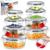 8x Sklenené KUCHYNSKÉ nádoby na potraviny, žiaruvzdorné, veľká sada nádob 8x Sklenené KUCHYNSKÉ nádoby na potraviny, žiaruvzdorné, veľká sada nádob