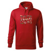 Mäso na gril - Mikina pánska Cape s kapucňou - 4XL ( Červená ) Mäso na gril - Mikina pánska Cape s kapucňou - 4XL ( Červená )