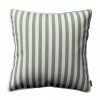 Dekoria Gabika so šnúrkou, obliečka na vankúš, zelené a biele pruhy (1,5 cm), 60 x 60 cm, Quadro, 144-35 Dekoria Gabika so šnúrkou, obliečka na vankúš, zelené a biele pruhy (1,5 cm), 60 x 60 cm, Quadro, 144-35