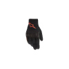 rukavice S MAX DRYSTAR, ALPINESTARS (čierna/fluo červená) 2024 Velikost: XL