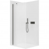 CERANO - Sprchová zástena Walk-in Onyx YL/P - 8 mm - čierna matná, ryhované sklo - 120x200 cm CERANO - Sprchová zástena Walk-in Onyx YL/P - 8 mm - čierna matná, ryhované sklo - 120x200 cm